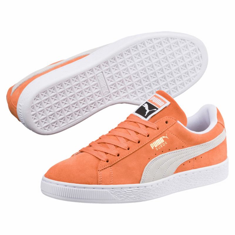 Basket Puma Suede Classic Femme Blanche Soldes 823TWHND